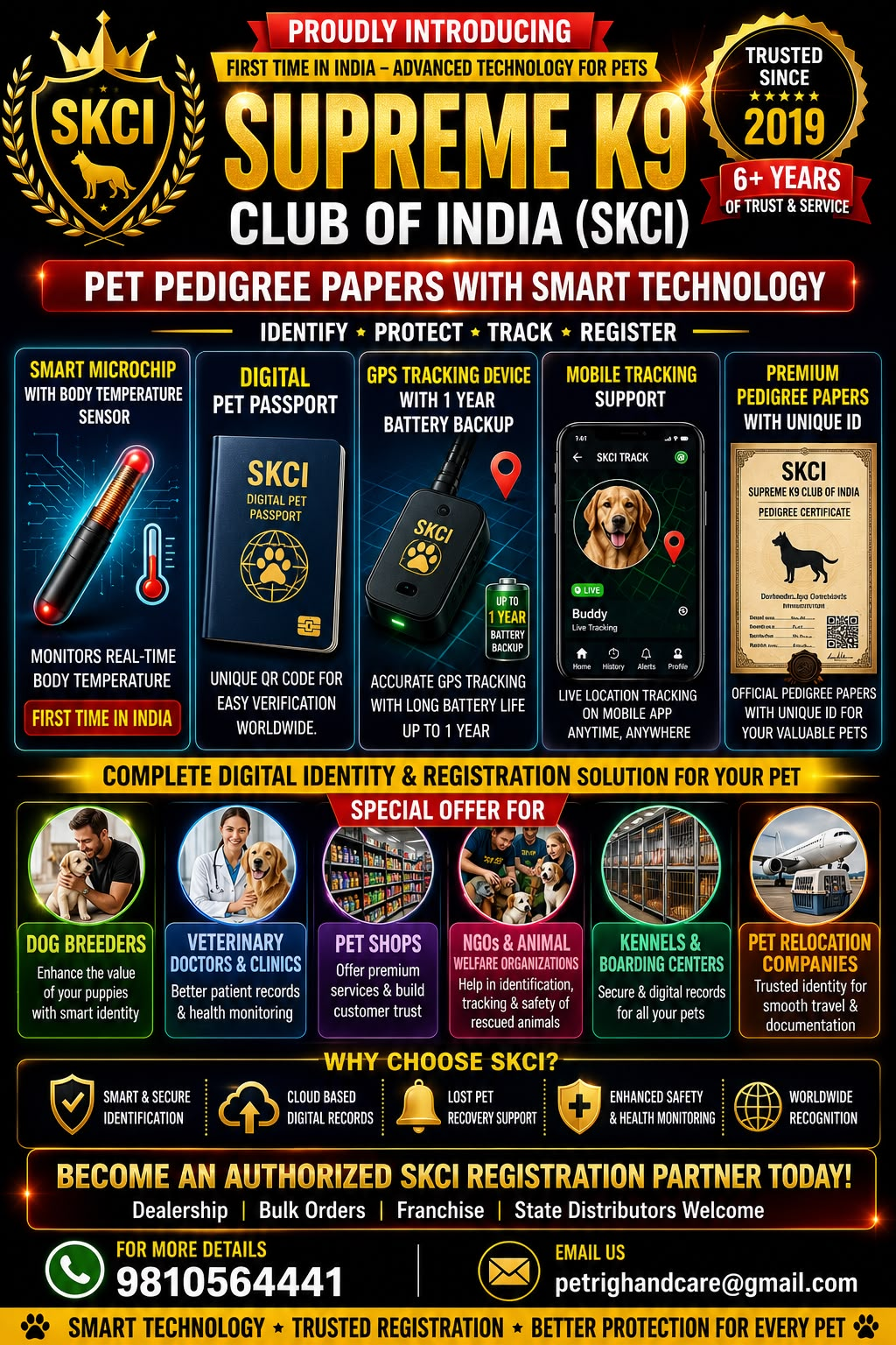 Supreme K9 Club of India smart pet technology and registration services